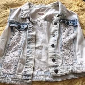 Kids short sleeve jean jacket